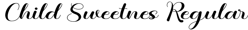 Child Sweetnes Regular font - Child-Sweetnes.otf