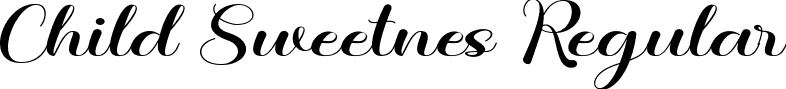 Child Sweetnes Regular font - Child-Sweetnes.ttf