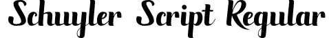 Schuyler Script Regular font - SchuylerScript.otf