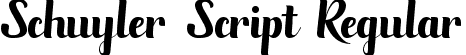 Schuyler Script Regular font - SchuylerScript.ttf