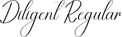 Diligent Regular font - Diligent.otf