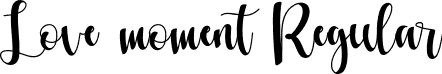 Love moment Regular font - Love-moment.otf