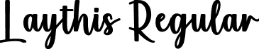 Laythis Regular font - Laythis.ttf