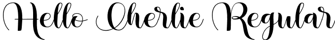 Hello Cherlie Regular font - Hello-Cherlie.otf