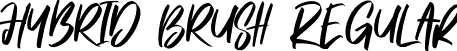 Hybrid Brush Regular font - Hybrid Brush.ttf