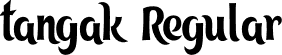 tangak Regular font - tangak.otf