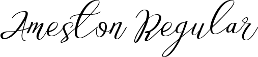 Ameston Regular font - Ameston.ttf