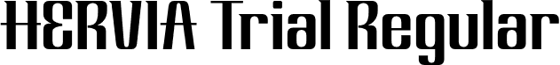 HERVIA Trial Regular font - HERVIA Trial.otf