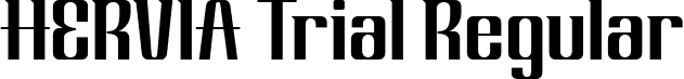 HERVIA Trial Regular font - HERVIA Trial.ttf