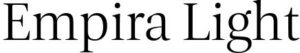 Empira Light font - hoftype-empira-light.otf