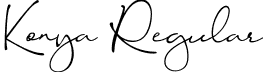 Konya Regular font - Konya-RaPo.otf