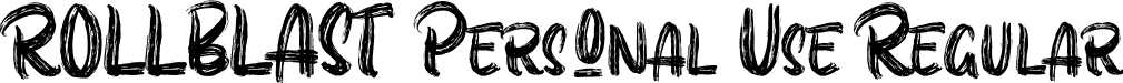 ROLLBLAST Personal Use Regular font - rollblast-personal-use.ttf