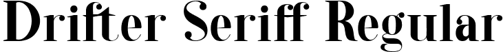 Drifter Seriff Regular font - drifter-seriff-regular.ttf