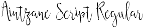 Aintzane Script Regular font - Aintzane Script.otf