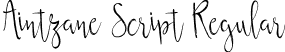 Aintzane Script Regular font - Aintzane Script.ttf