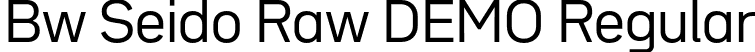 Bw Seido Raw DEMO Regular font - BwSeidoRawDEMO-Regular.otf