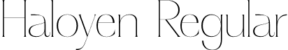 Haloyen Regular font - Haloyen.otf