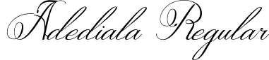 Adediala Regular font - adediala.otf