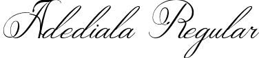 Adediala Regular font - adediala.ttf