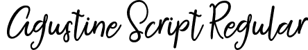 Agustine Script Regular font - Agustine-Script.otf