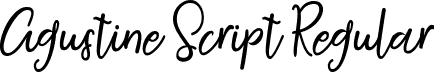 Agustine Script Regular font - Agustine-Script.ttf