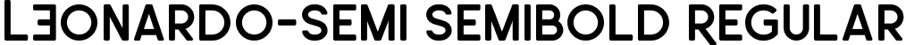 LEonardo-Semi Semibold Regular font - LEonardo-Semi-Semibold.otf