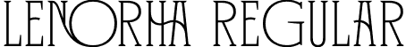 Lenorha Regular font - Lenorha.otf