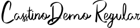 CasstinoDemo Regular font - CasstinoDemo.ttf