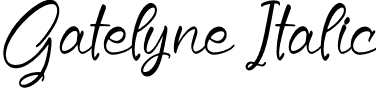 Gatelyne Italic font - Gatelyne-Italic.otf