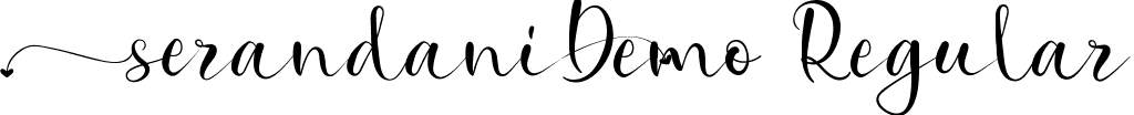 Serandani Demo Regular font - SerandaniDemoRegular.ttf