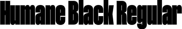 Humane Black Regular font - Humane-Black.otf