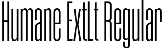 Humane ExtLt Regular font - Humane-ExtraLight.otf