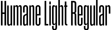 Humane Light Regular font - Humane-Light.otf