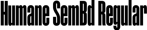 Humane SemBd Regular font - Humane-SemiBold.otf