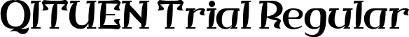 QITUEN Trial Regular font - QITUEN-Trial.ttf