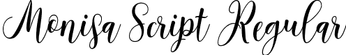 Monisa Script Regular font - Monisa-Script.otf