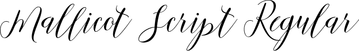 Mallicot Script Regular font - Mallicot-Script.ttf