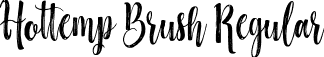 Hottemp Brush Regular font - Hottemp-Brush.otf