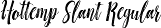 Hottemp Slant Regular font - Hottemp-Slant.otf