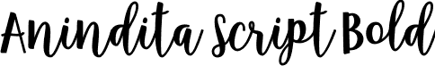 Anindita Script Bold font - Anindita-Script-Bold.otf