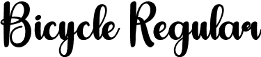 Bicycle Regular font - Bicycle.otf