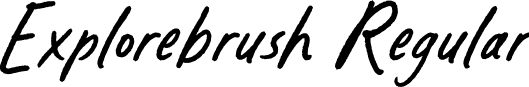 Explorebrush Regular font - Explorebrush-Demo.otf