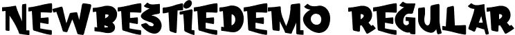 NewBestieDemo Regular font - NewBestieDemoRegular.ttf