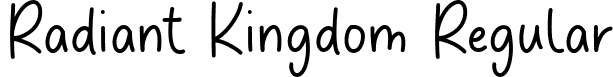 Radiant Kingdom Regular font - Radiant-Kingdom.otf