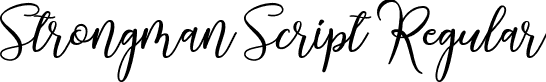 Strongman Script Regular font - Strongman-Script.ttf