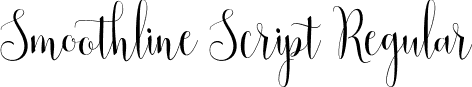 Smoothline Script Regular font - Smoothline-Script.otf