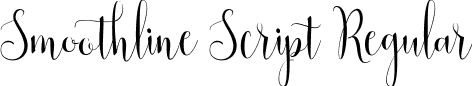 Smoothline Script Regular font - Smoothline-Script.ttf