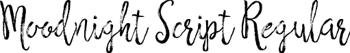 Moodnight Script Regular font - Moodnight-Script.otf