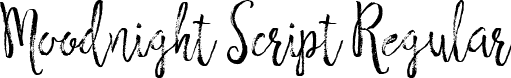 Moodnight Script Regular font - Moodnight-Script.ttf