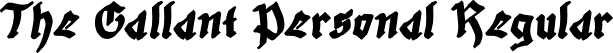 The Gallant Personal Regular font - The-Gallant-Personal.otf